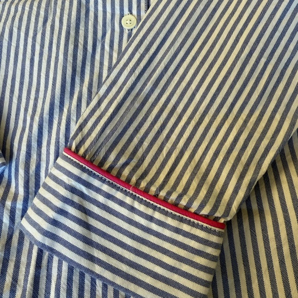 Vineyard Vines Blue and Pink Striped Women’s Cotton Pajama Set - Picture 4 of 5